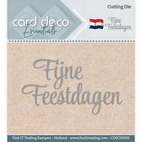 Card Deco Essentials CDECD0035 Snijmal Fijne Feestdagen